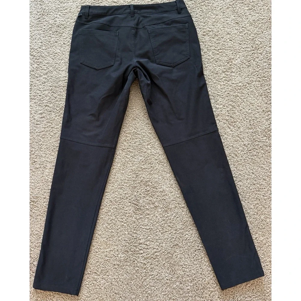 Lululemon ABC Slim Fit Pants Mens 33x32 Utilitech Stretch 5 Pocket Black